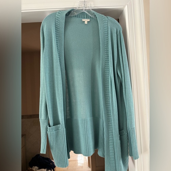 Talbots Sage/Aqua  Knit Top - Picture 1 of 5